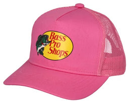 Bass Pro Shops mesh trucker cap pink variant front