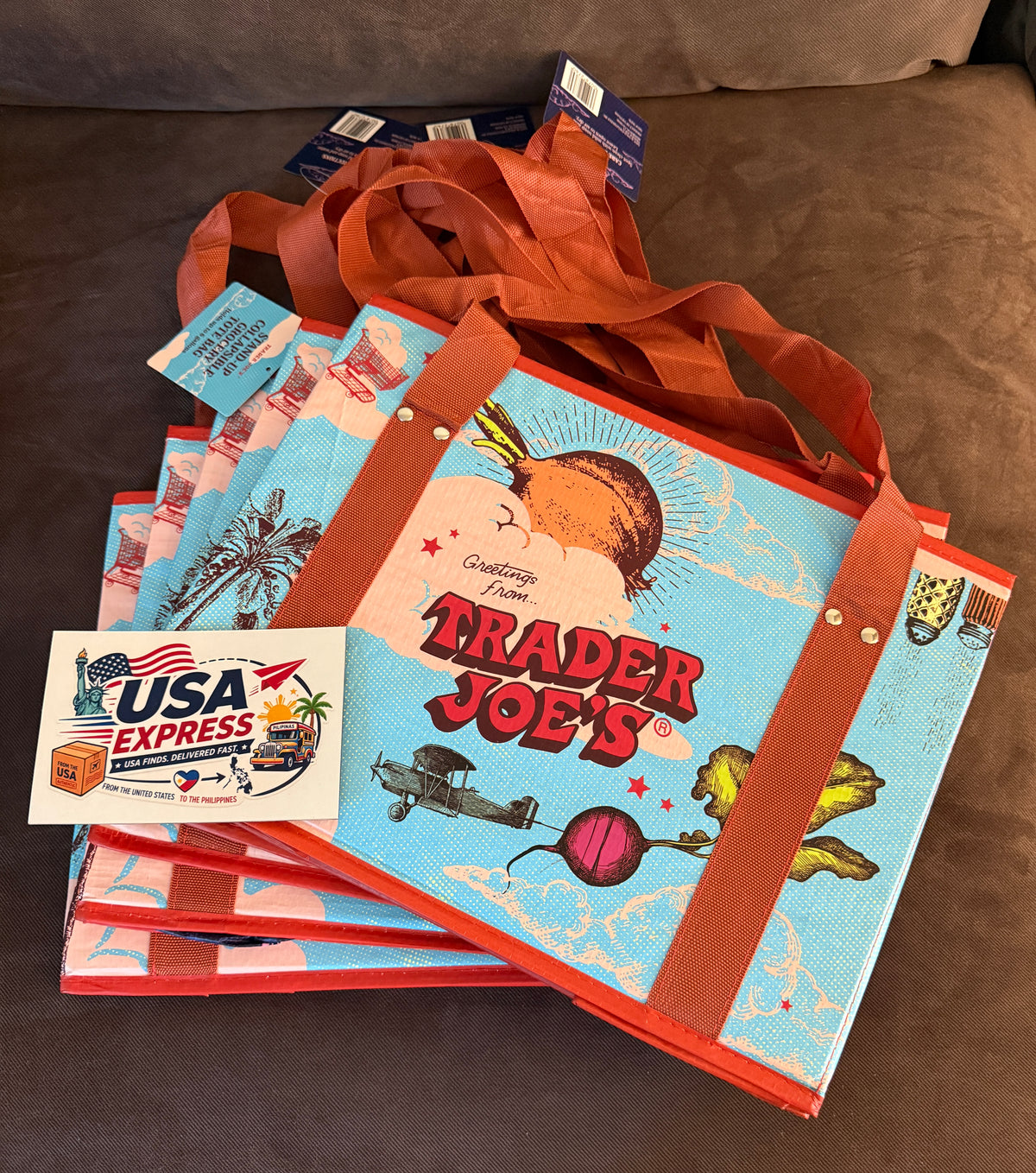 Trader Joe's Stand-Up Collapsible Grocery Tote Bag – Greetings From Design