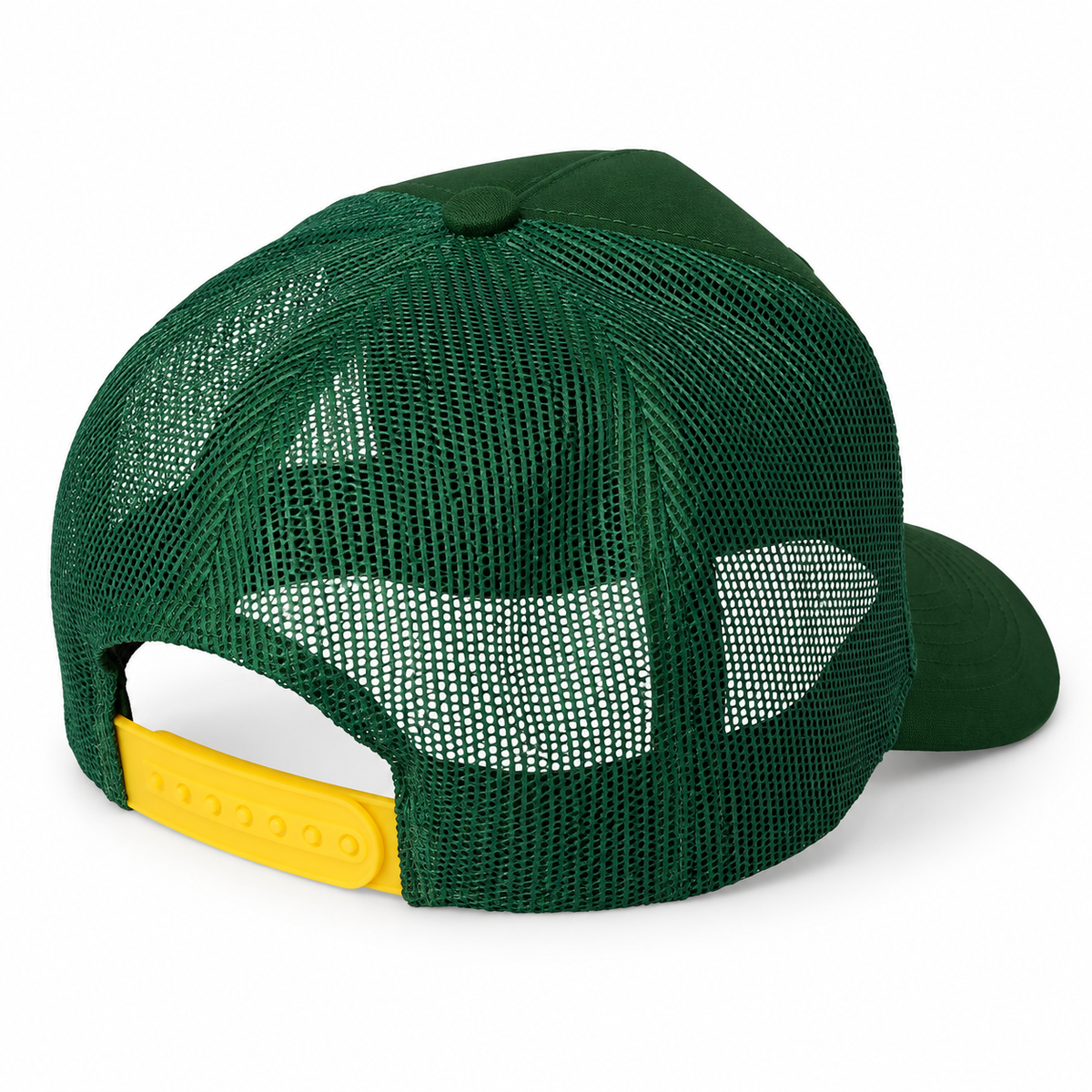 Bass Pro Shops EST. 1972 dark green mesh trucker cap back