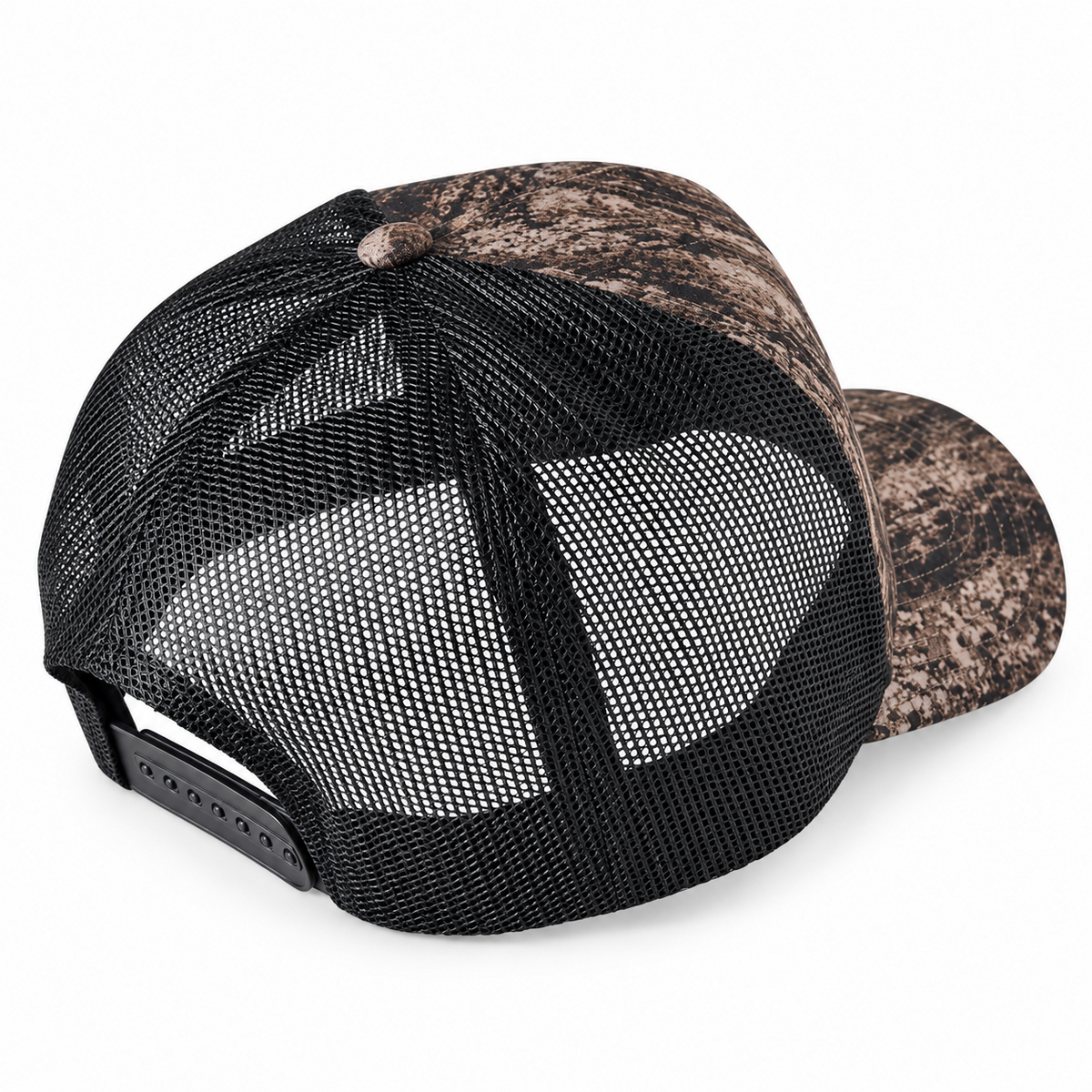 Bass Pro Shops Mesh Trucker Cap Camo Dark Bark back