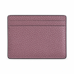 Kate Spade New York dusty mauve pebbled leather card holder back