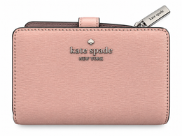 Kate Spade New York medium compact bifold wallet in Citrus Glo front