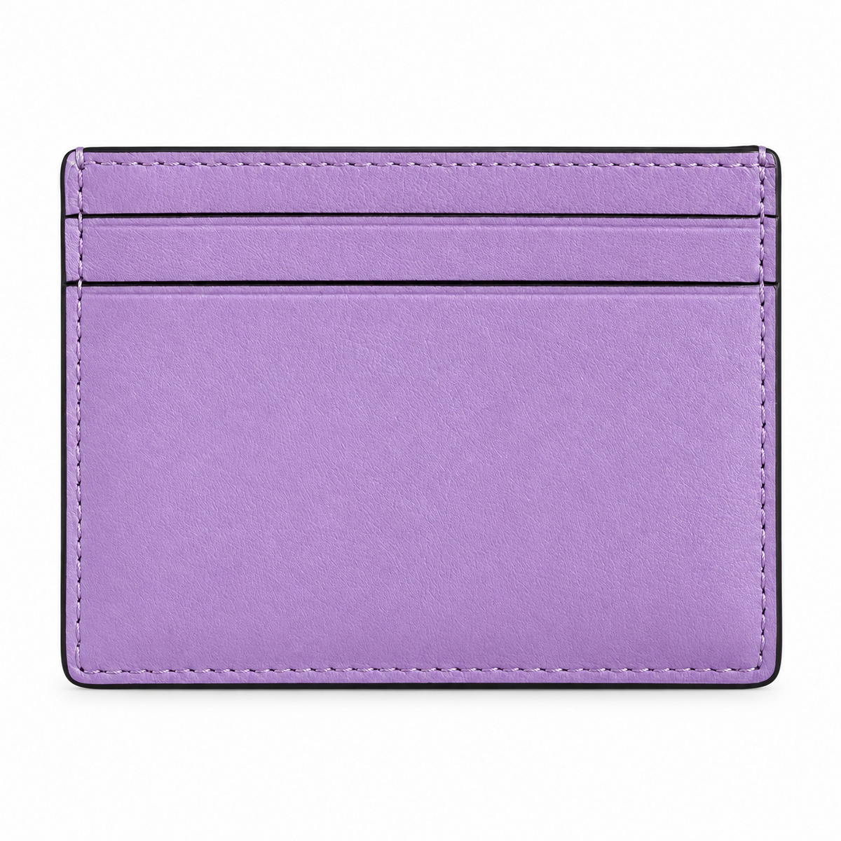Kate Spade New York purple leather card holder back