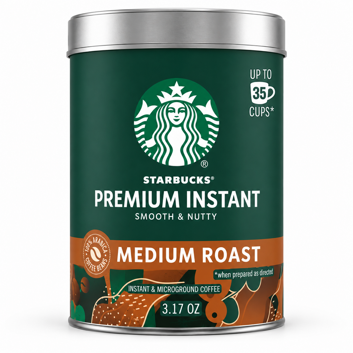 Starbucks Premium Instant Medium Roast coffee 3.17 oz front