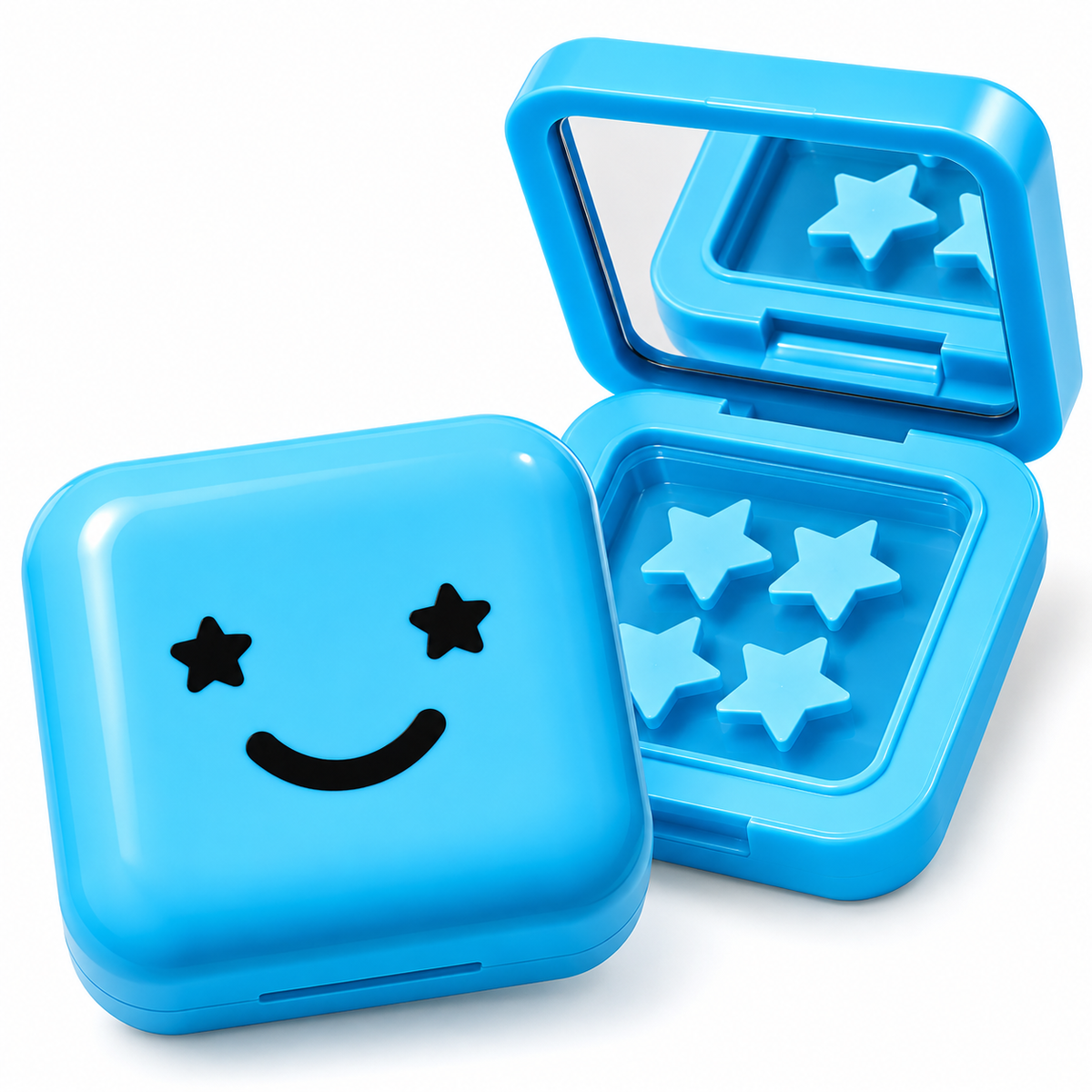 Starface Big Blue refillable compact with blue star pimple patches
