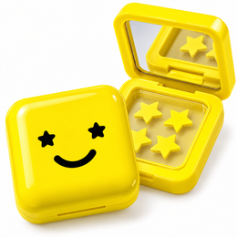 Starface Big Yellow refillable compact with yellow star pimple patches