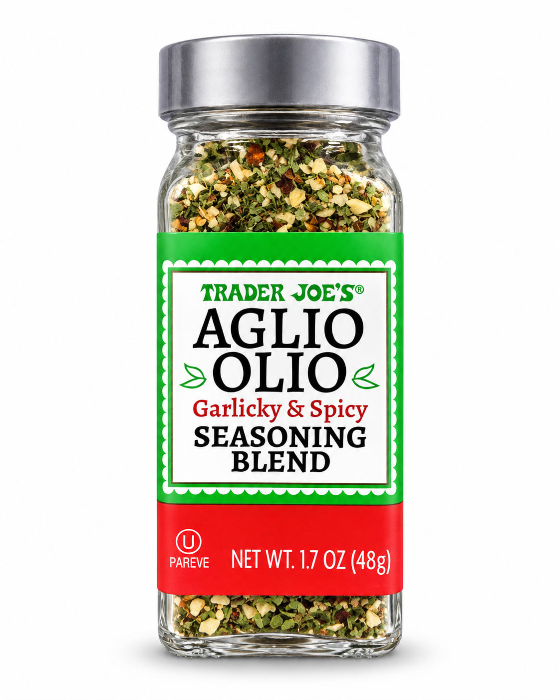 Trader Joe's Aglio Olio Garlicky & Spicy Seasoning Blend 1.7 oz jar